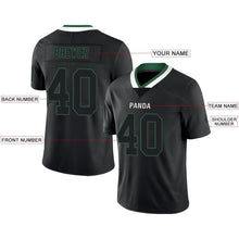 Load image into Gallery viewer, Custom Lights Out Black Gotham Green-White Football Jersey
