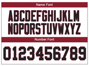Custom Lights Out Black Scarlet-Royal Football Jersey