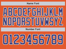 Load image into Gallery viewer, Custom Orange Royal-White Fade Baseball Jersey
