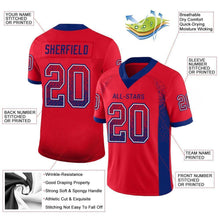 Load image into Gallery viewer, Custom Scarlet Royal-White Mesh Drift Fashion Football Jersey
