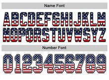 Load image into Gallery viewer, Custom White Black-Gray USA Flag Fashion Football Jersey
