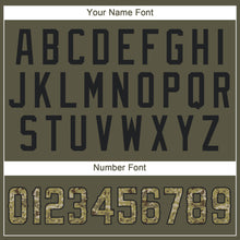 Load image into Gallery viewer, Custom Olive Camo-Black Salute To Service Performance T-Shirt
