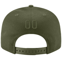 Load image into Gallery viewer, Custom Olive Olive-Black Stitched Adjustable Snapback Hat

