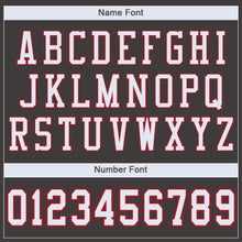 Load image into Gallery viewer, Custom Pewter White-Red Mesh Authentic Football Jersey
