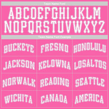 Load image into Gallery viewer, Custom Pink White Authentic Baseball Jersey
