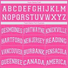 Load image into Gallery viewer, Custom Pink White V-Neck Basketball Jersey
