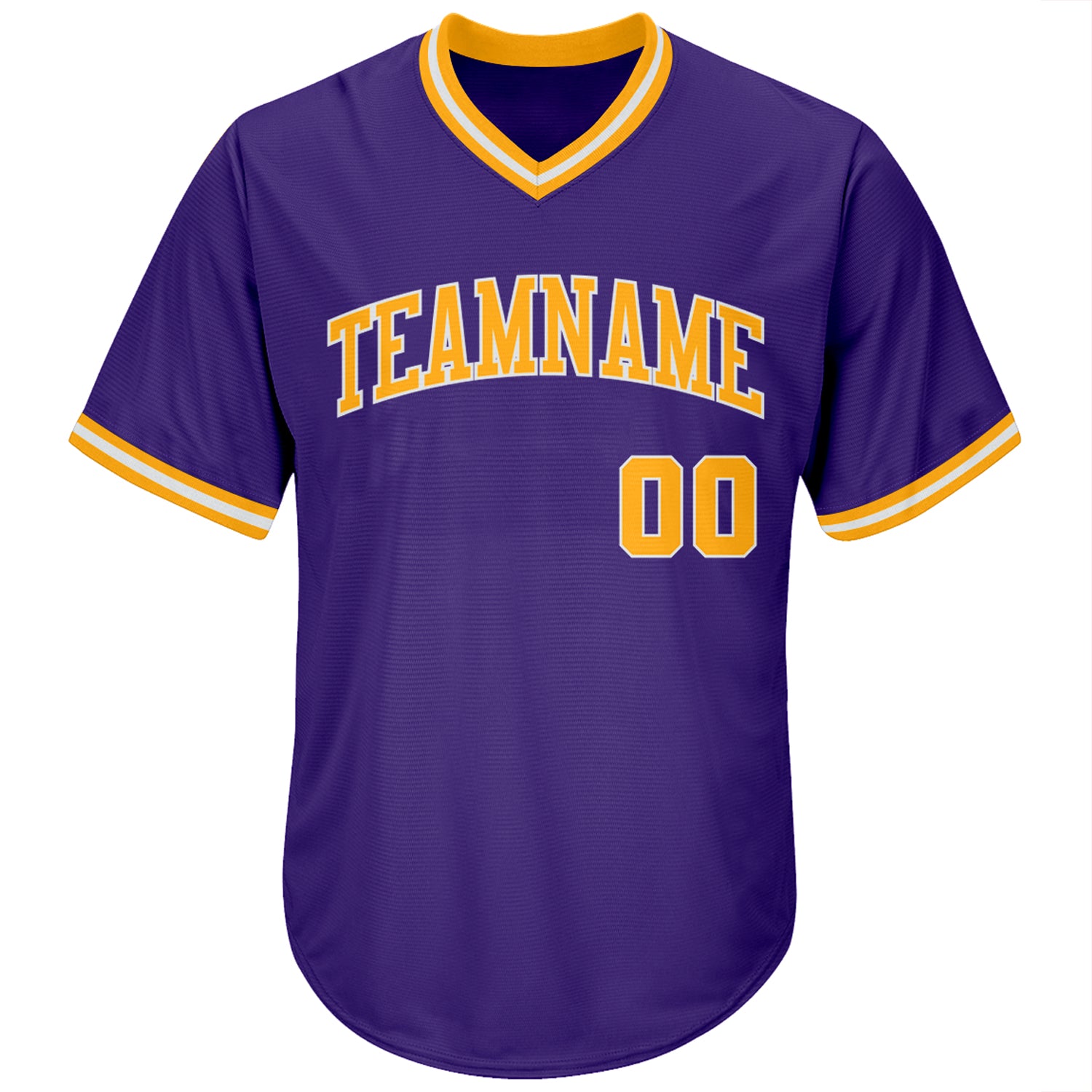 Sale Build Gold Baseball Authentic White Purple Strip Throwback