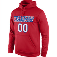 Load image into Gallery viewer, Custom Stitched Red White-Royal Sports Pullover Sweatshirt Hoodie
