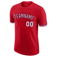 Load image into Gallery viewer, Custom Red White-Royal Performance T-Shirt
