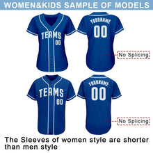 Load image into Gallery viewer, Custom Royal White-Light Blue Authentic Baseball Jersey

