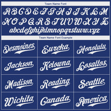 Load image into Gallery viewer, Custom Royal White-Red Authentic Baseball Jersey
