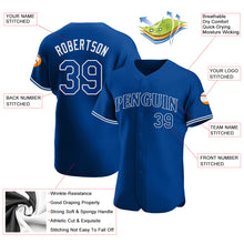 Load image into Gallery viewer, Custom Royal Royal-White Authentic Baseball Jersey
