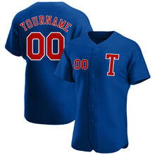 Load image into Gallery viewer, Custom Royal Red-White Authentic Baseball Jersey
