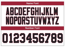 Load image into Gallery viewer, Custom Lights Out Black Red-Old Gold Football Jersey
