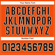 Load image into Gallery viewer, Custom Orange Black-Cream Baseball Jersey
