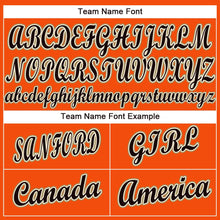 Load image into Gallery viewer, Custom Orange Black-Cream Baseball Jersey
