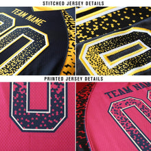 Load image into Gallery viewer, Custom Old Gold Red-Black Mesh Drift Fashion Football Jersey

