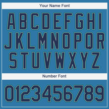 Load image into Gallery viewer, Custom Light Blue Navy-Aqua Baseball Jersey

