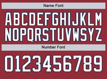 Load image into Gallery viewer, Custom Red White-Navy Fade Baseball Jersey
