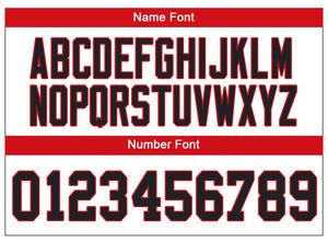 Custom Lights Out Black Red-Orange Football Jersey
