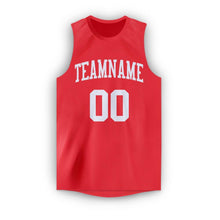 Load image into Gallery viewer, Custom Tomato White Round Neck Basketball Jersey
