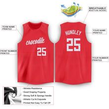 Load image into Gallery viewer, Custom Tomato White Round Neck Basketball Jersey
