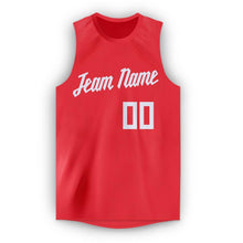 Load image into Gallery viewer, Custom Tomato White Round Neck Basketball Jersey
