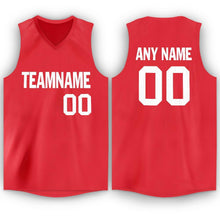 Load image into Gallery viewer, Custom Tomato White V-Neck Basketball Jersey
