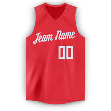 Load image into Gallery viewer, Custom Tomato White V-Neck Basketball Jersey

