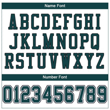 Load image into Gallery viewer, Custom White Midnight Green-Black Mesh Authentic Football Jersey
