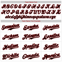 Load image into Gallery viewer, Custom White Black Strip Black-Red Authentic Baseball Jersey
