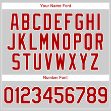 Load image into Gallery viewer, Custom White Red Strip Red-White Authentic Baseball Jersey
