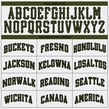Load image into Gallery viewer, Custom White Olive-Black Authentic Memorial Day Baseball Jersey
