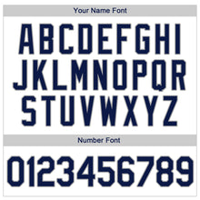 Load image into Gallery viewer, Custom White Navy Strip Navy-Gray Authentic Throwback Rib-Knit Baseball Jersey Shirt
