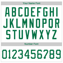 Load image into Gallery viewer, Custom White Kelly Green Authentic Throwback Rib-Knit Baseball Jersey Shirt
