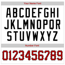 Load image into Gallery viewer, Custom White Red Strip Red-Black Authentic Baseball Jersey
