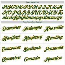 Load image into Gallery viewer, Custom White Green-Gold Authentic Baseball Jersey

