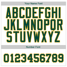 Load image into Gallery viewer, Custom White Green-Gold Authentic Baseball Jersey
