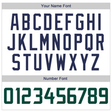 Load image into Gallery viewer, Custom White Hunter Green-Navy Authentic Throwback Basketball Jersey
