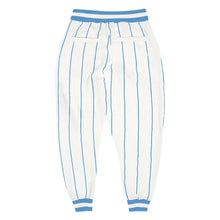 Load image into Gallery viewer, Custom White Light Blue Pinstripe Light Blue-White Sports Pants

